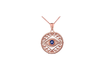 Evil Eye Gemstone Pendant